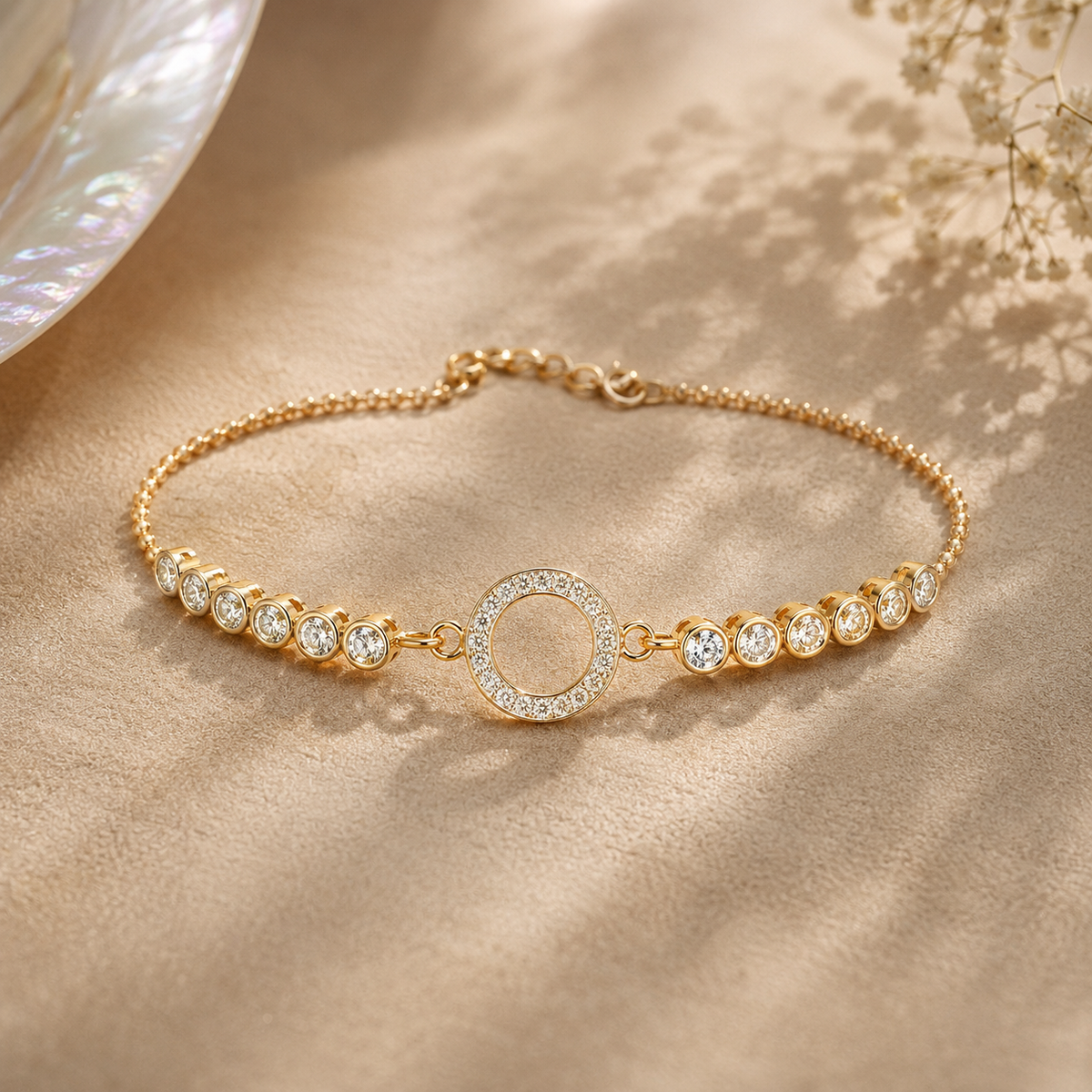 Eternity Circle Station Bracelet