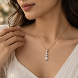 2.56 Carat Trinity Glow Moissanite Pendant