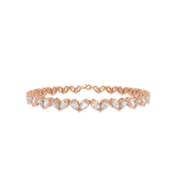 Pear Heart Tennis Bracelet