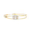 Emerald Halo Station Bracelet