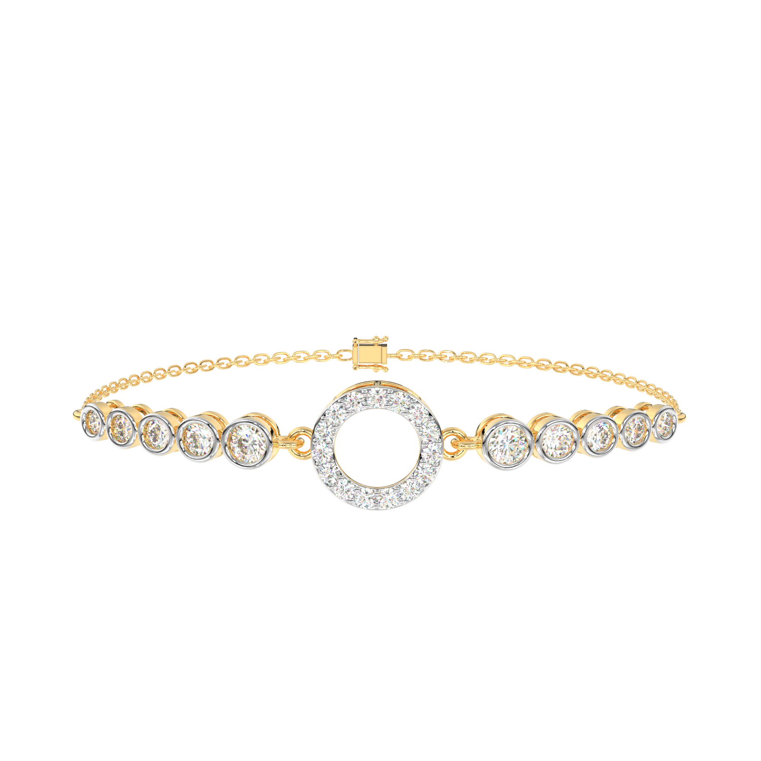 Rose Circle Station Bracelet
