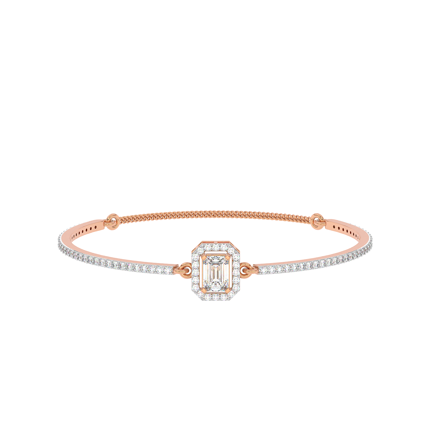 Emerald Halo Bangle