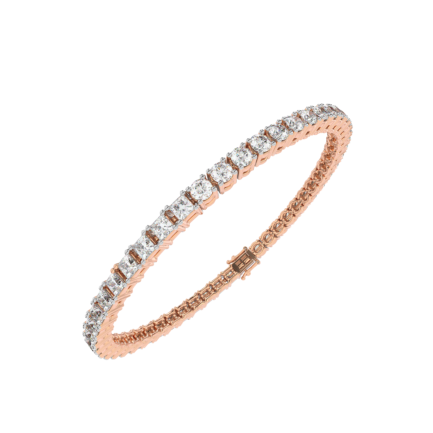 Round Emerald Tennis Bracelet