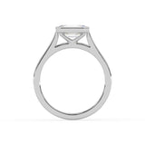 Emerald Cut Bezel Ring