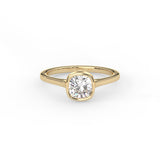 Square Cushion Bezel Ring