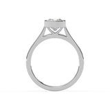 Square Cushion Bezel Ring