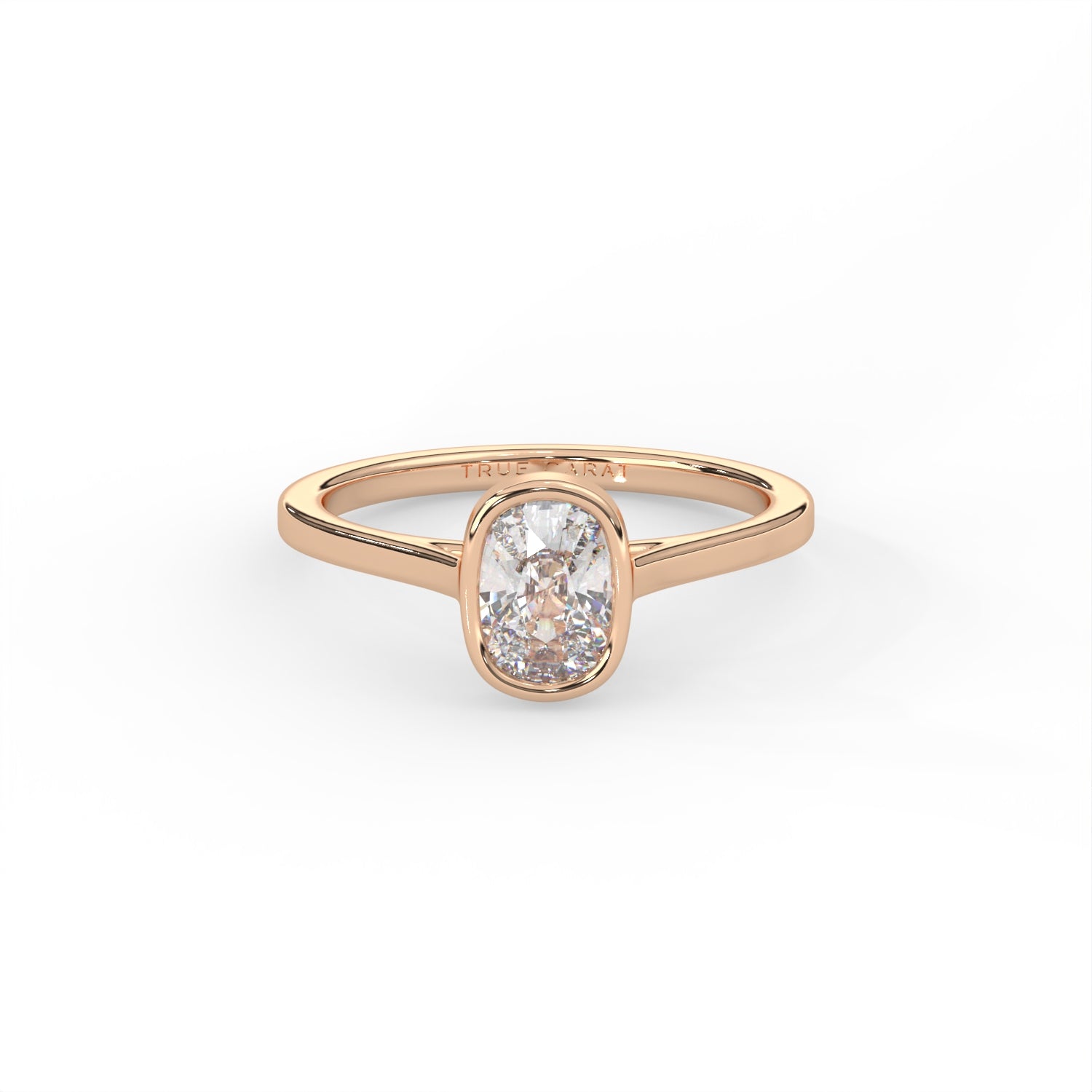 Cushion Cut Bezel Ring