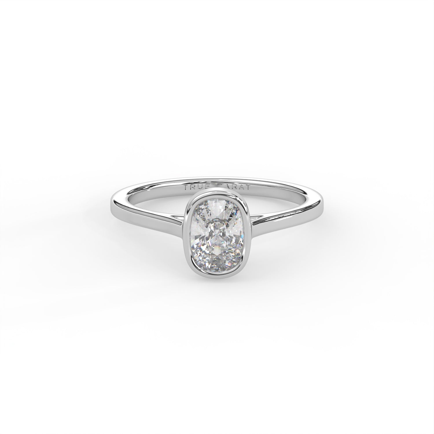 Cushion Cut Bezel Ring