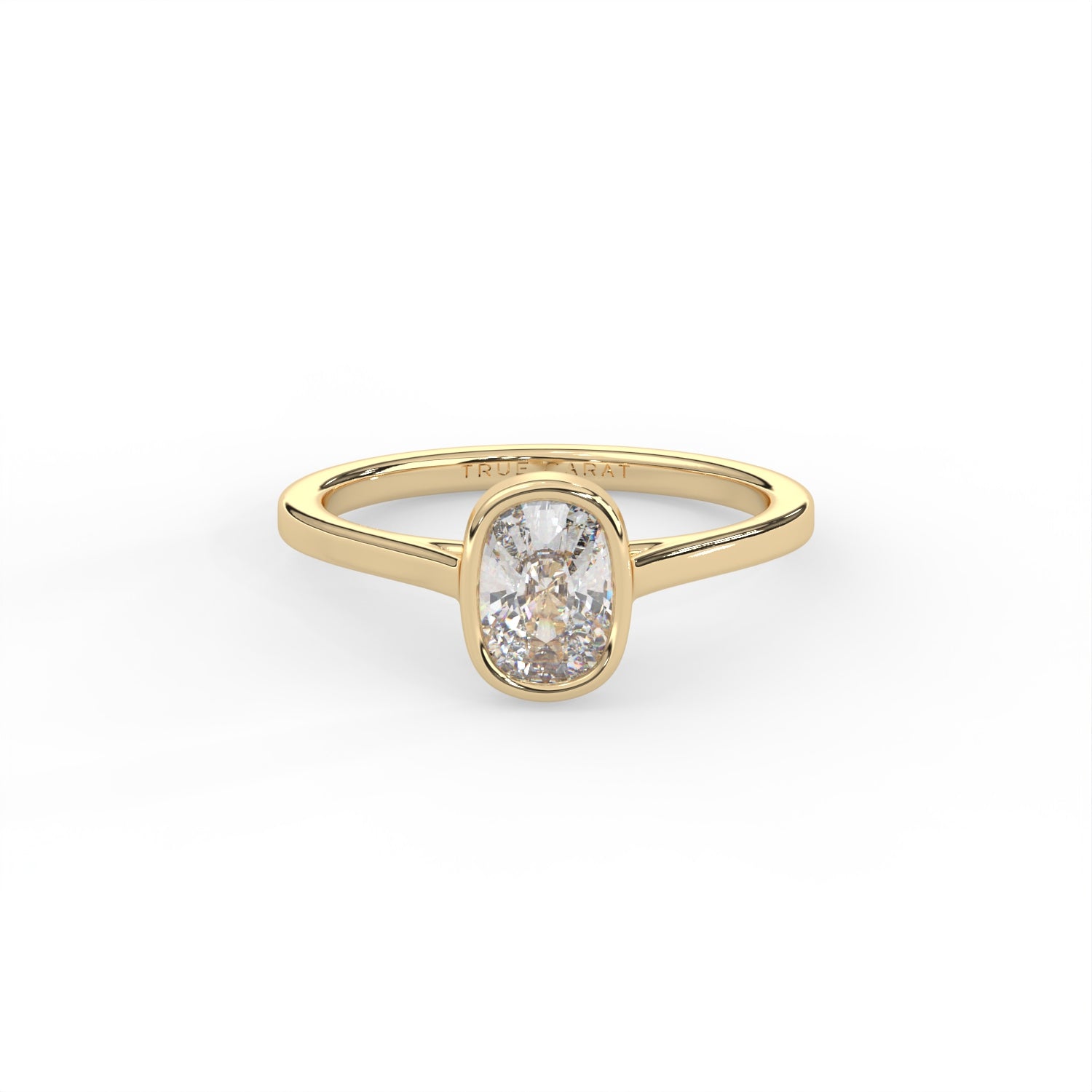 Cushion Cut Bezel Ring