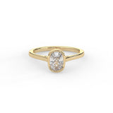 Cushion Cut Bezel Ring