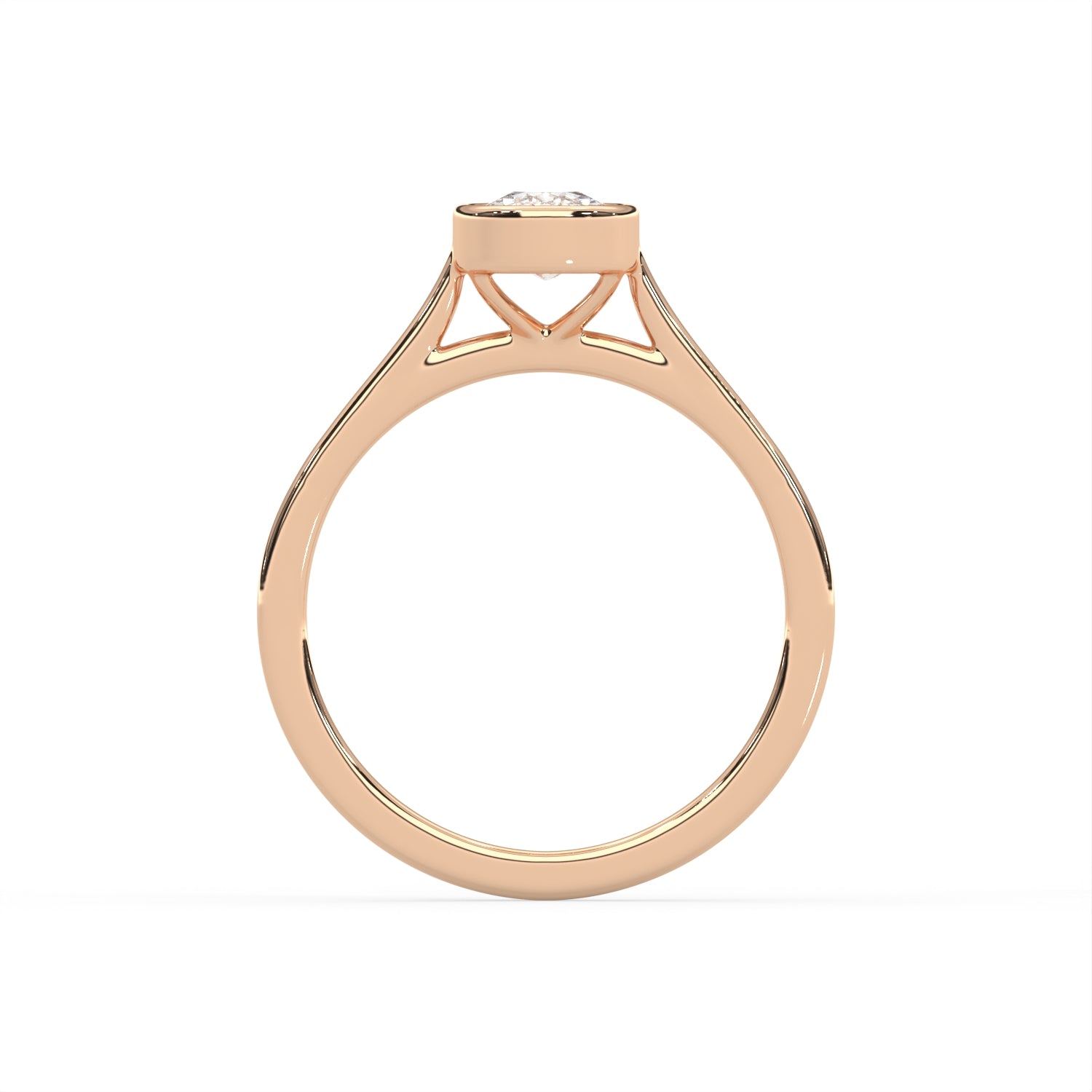 Cushion Cut Bezel Ring