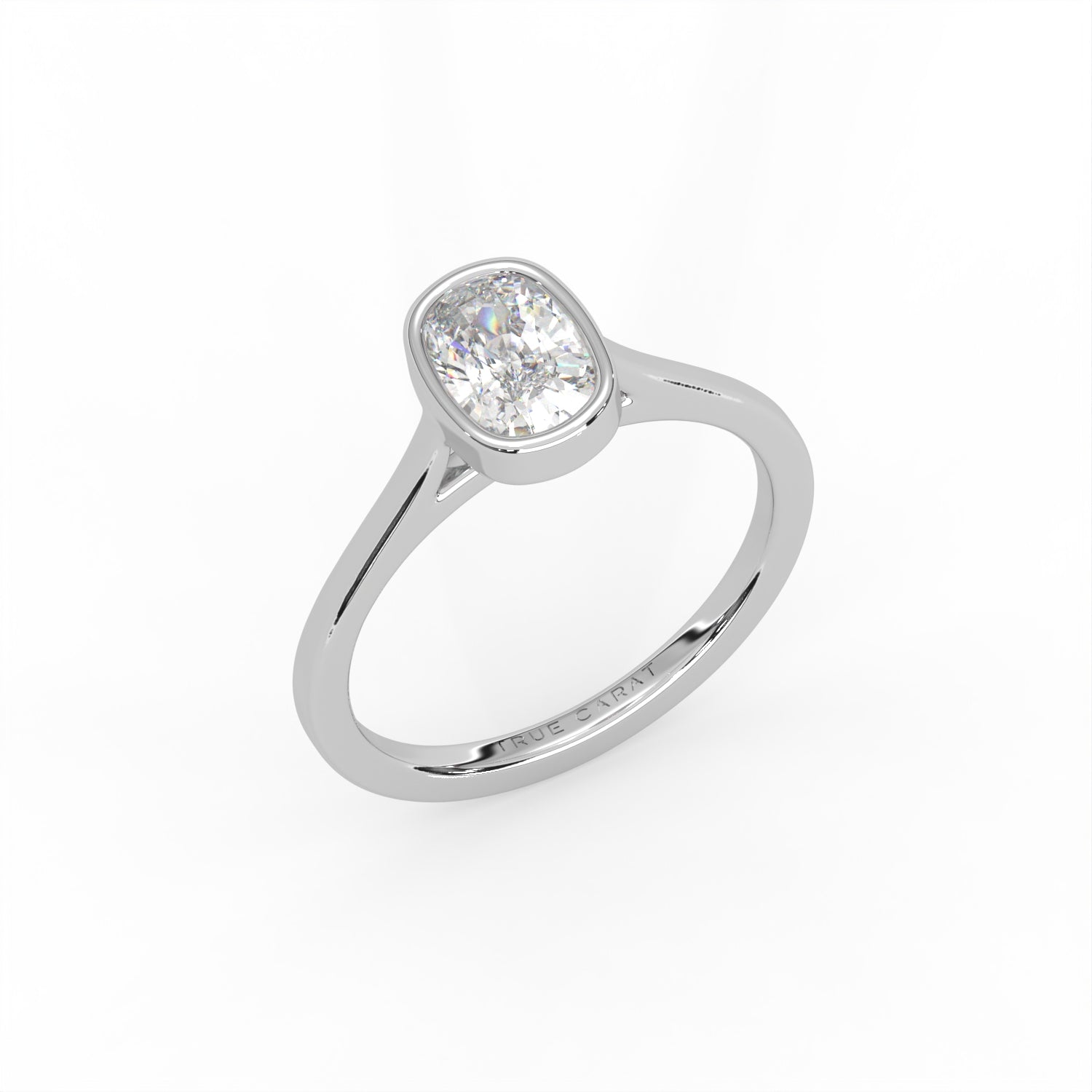 Cushion Cut Bezel Ring