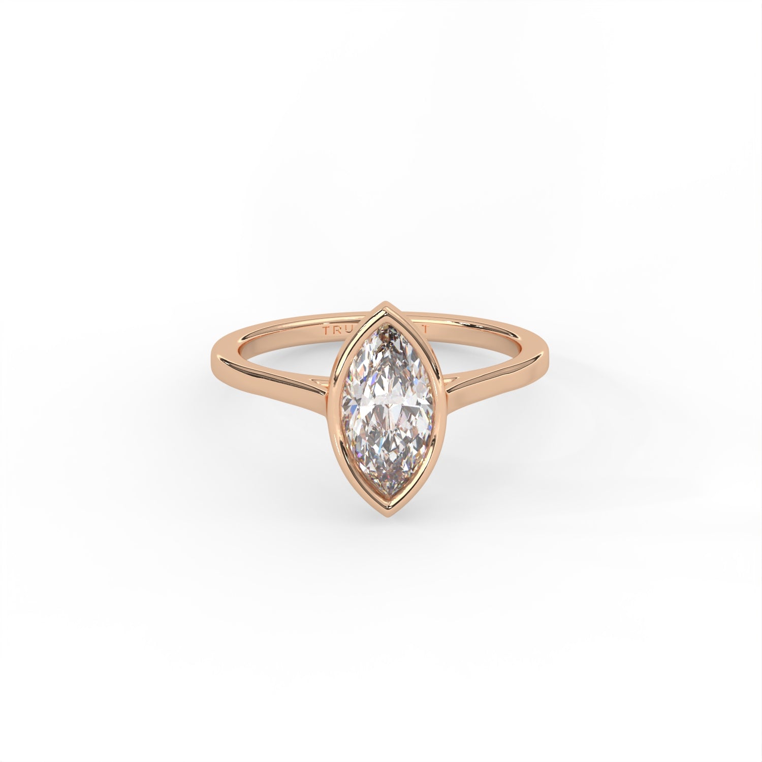 Marquise Diamond Bezel Ring