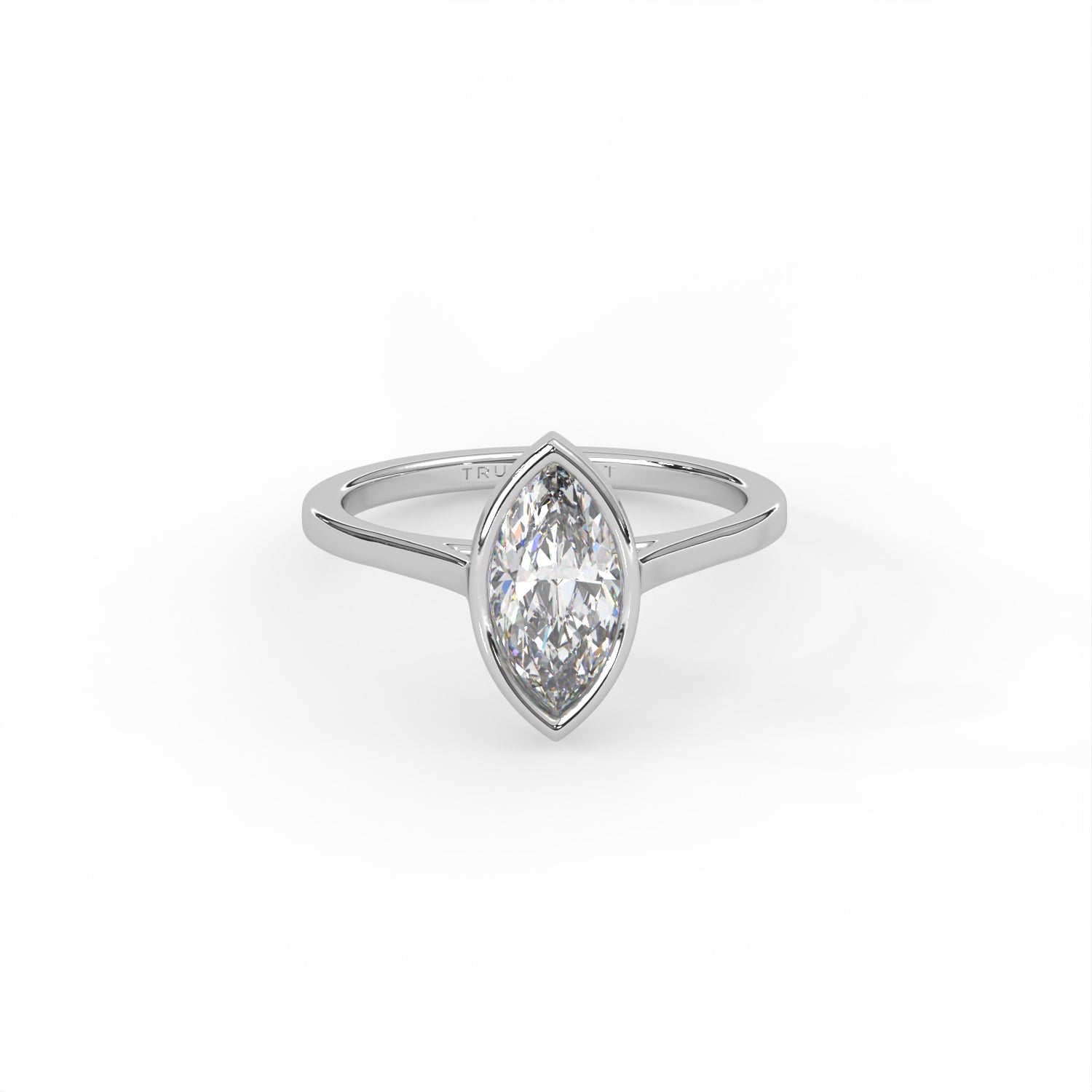 Marquise Diamond Bezel Ring
