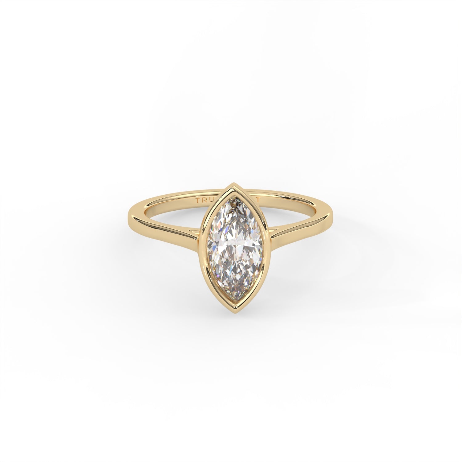 Marquise Diamond Bezel Ring