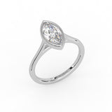 Marquise Diamond Bezel Ring