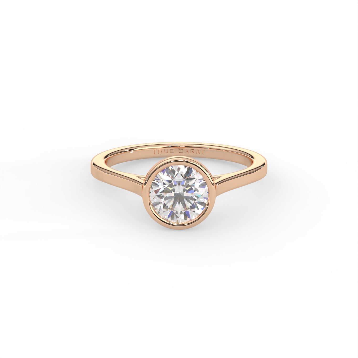 Round Diamond Bezel Ring