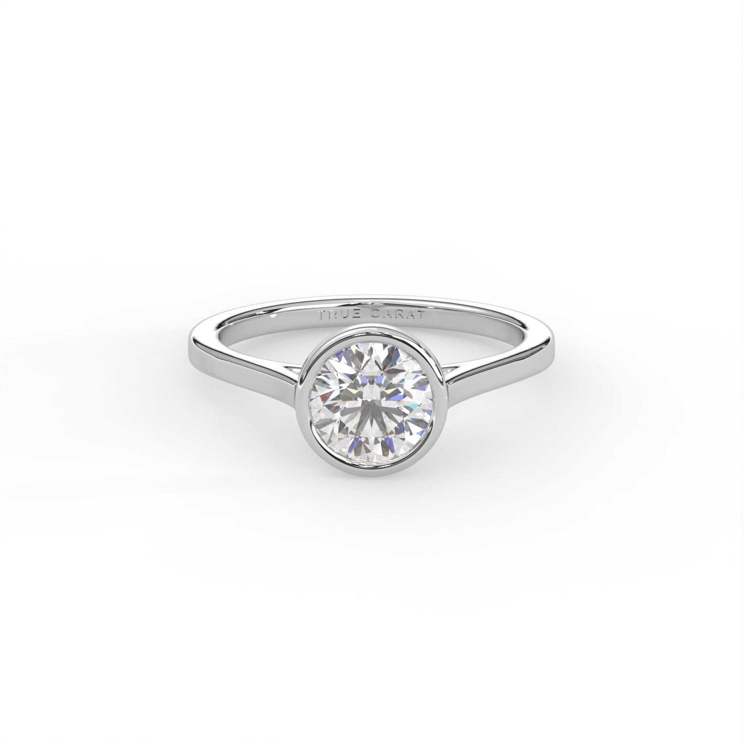 Round Diamond Bezel Ring