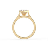 Heart Cut Diamond Bezel Solitaire Ring