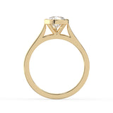 Pear Cut Diamond Bezel Solitaire Ring