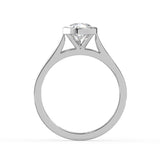Pear Cut Diamond Bezel Solitaire Ring