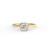 Radiant Cut Bezel Solitaire Ring