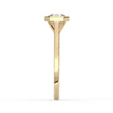 Radiant Cut Bezel Solitaire Ring