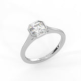 Radiant Cut Bezel Solitaire Ring