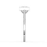 Princess Cut Diamond Bezel Solitaire Ring