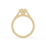 Princess Cut Diamond Bezel Solitaire Ring