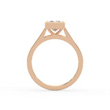 Princess Cut Diamond Bezel Solitaire Ring