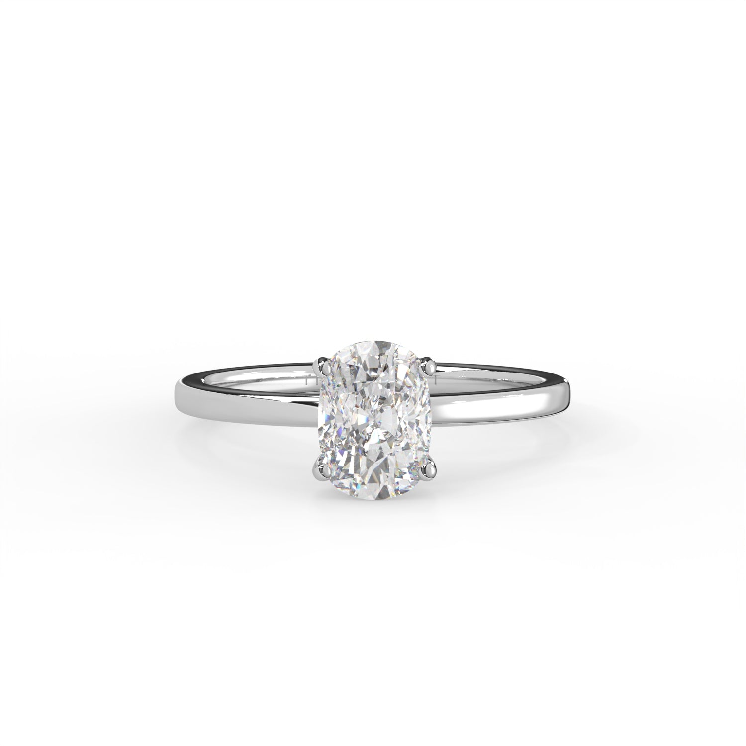 Cushion Cut Solitaire Ring
