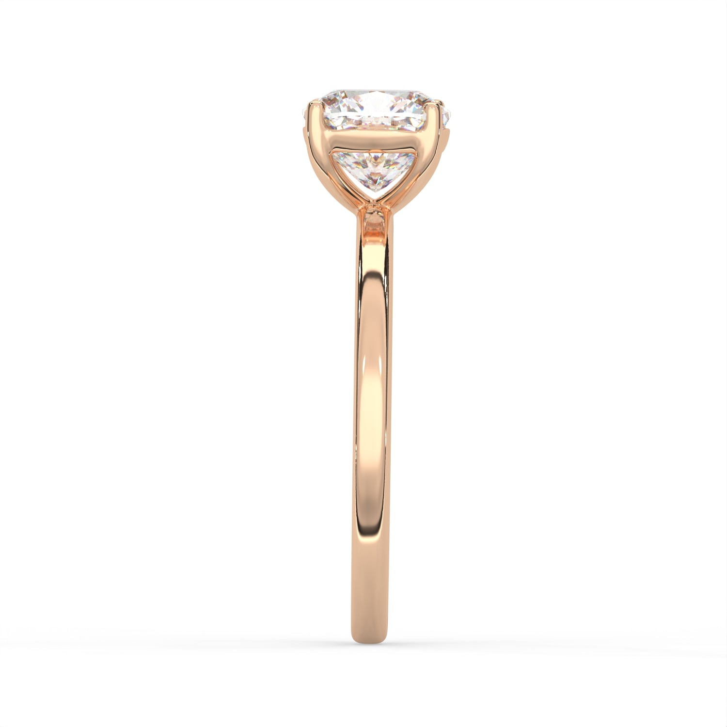 Square Cushion Solitaire Ring