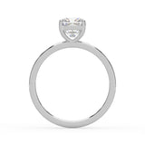Square Cushion Solitaire Ring