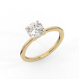 Square Cushion Solitaire Ring