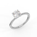 Square Cushion Solitaire Ring