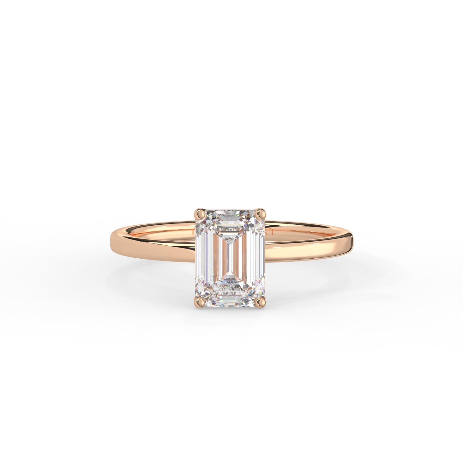 Emerald Cut Solitaire Ring