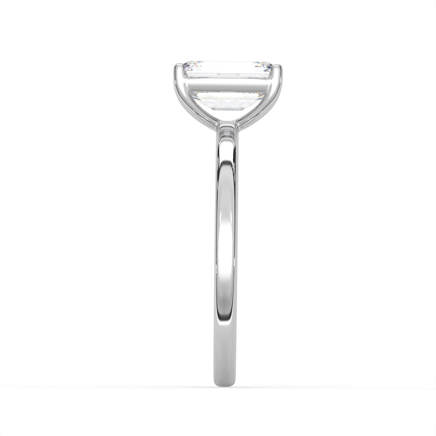 Emerald Cut Solitaire Ring