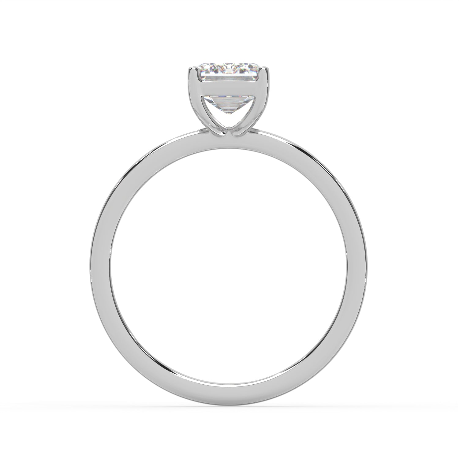 Emerald Cut Solitaire Ring