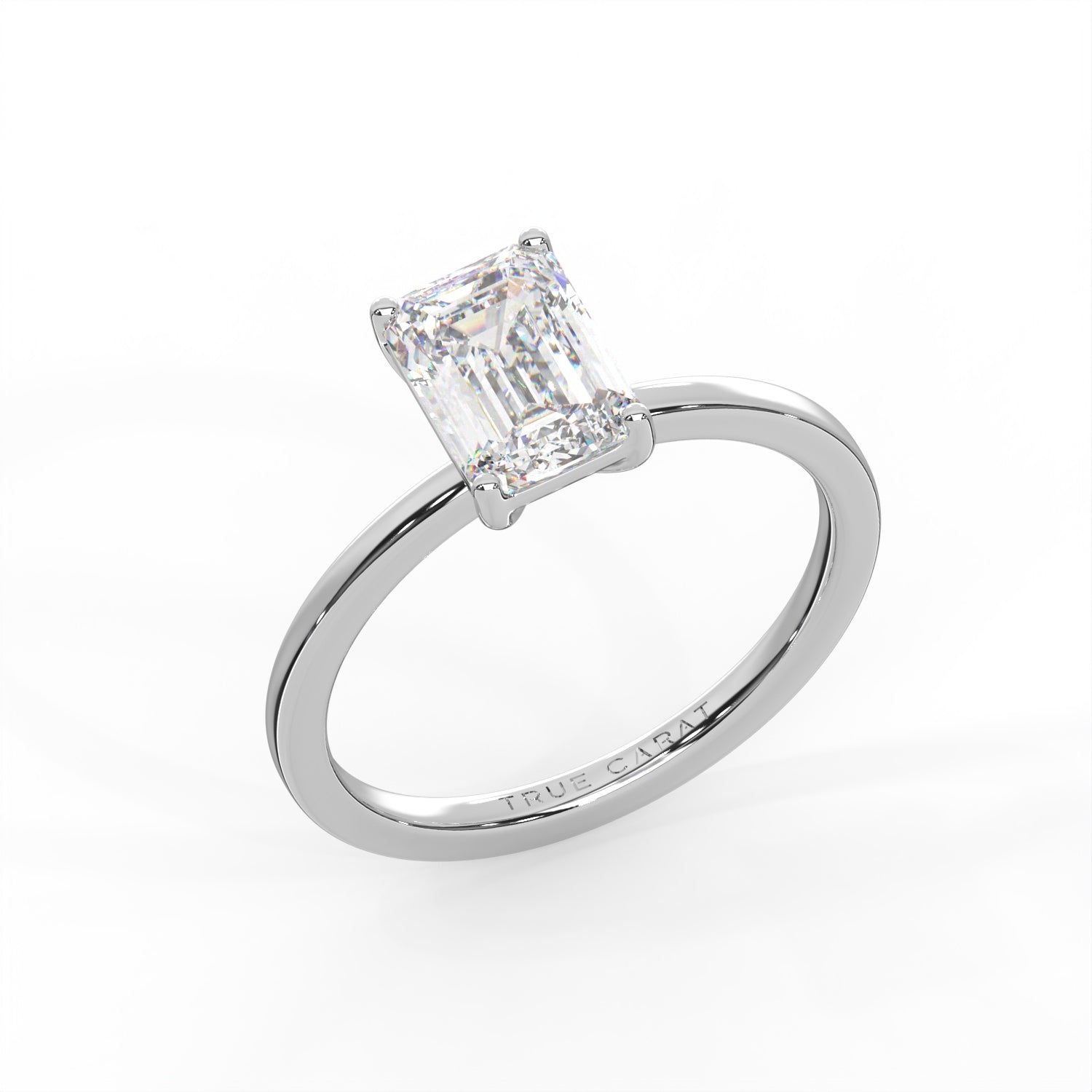 Emerald Cut Solitaire Ring