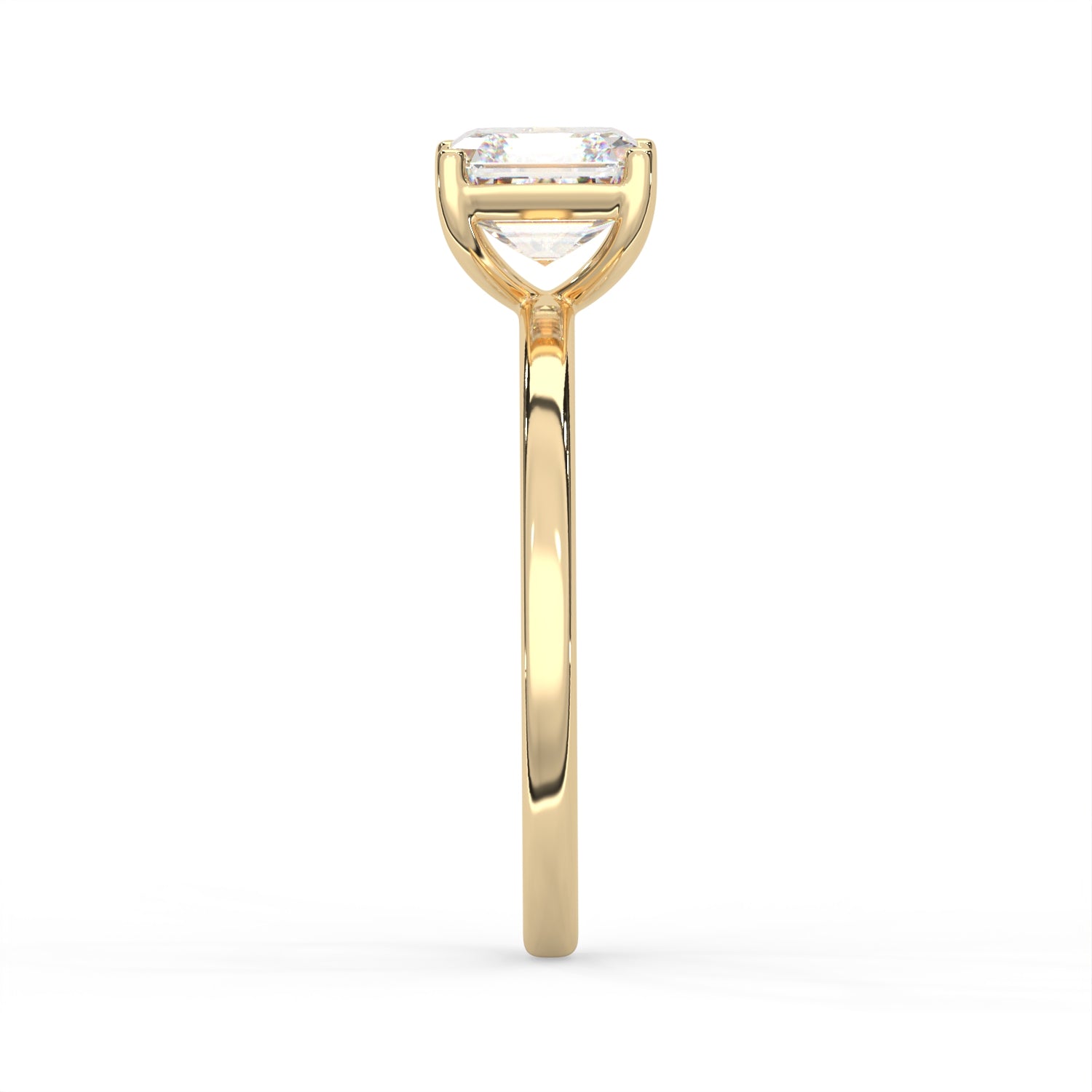 Asscher Cut Solitaire Ring