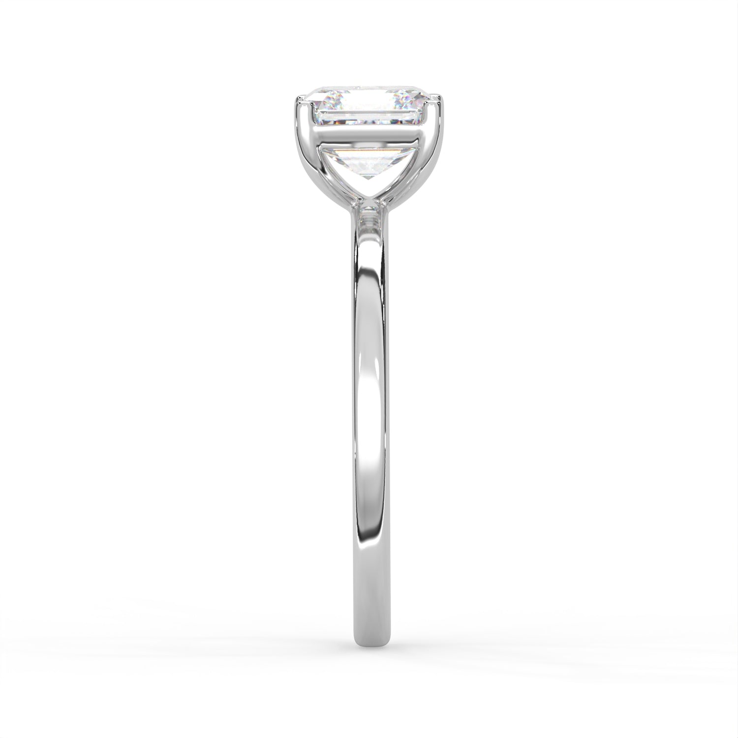 Asscher Cut Solitaire Ring