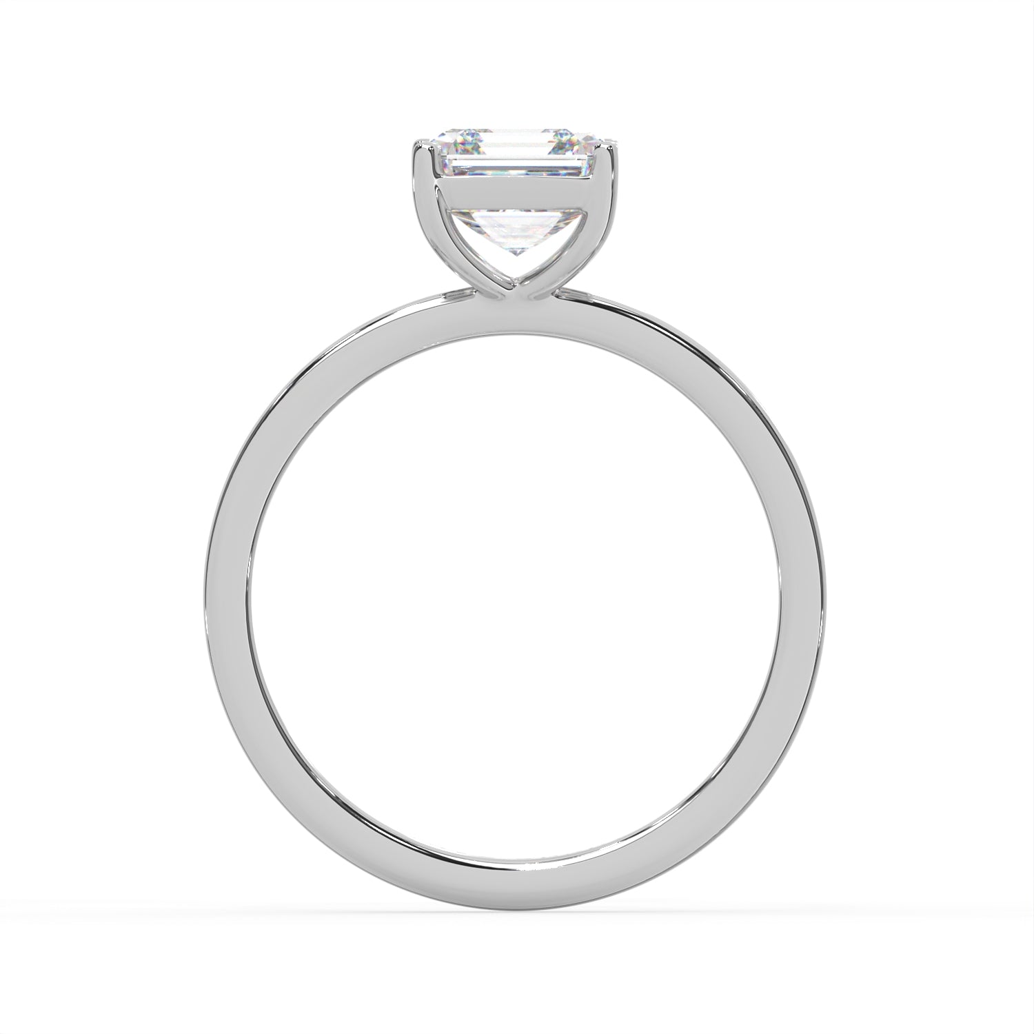 Asscher Cut Solitaire Ring
