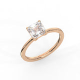 Asscher Cut Solitaire Ring