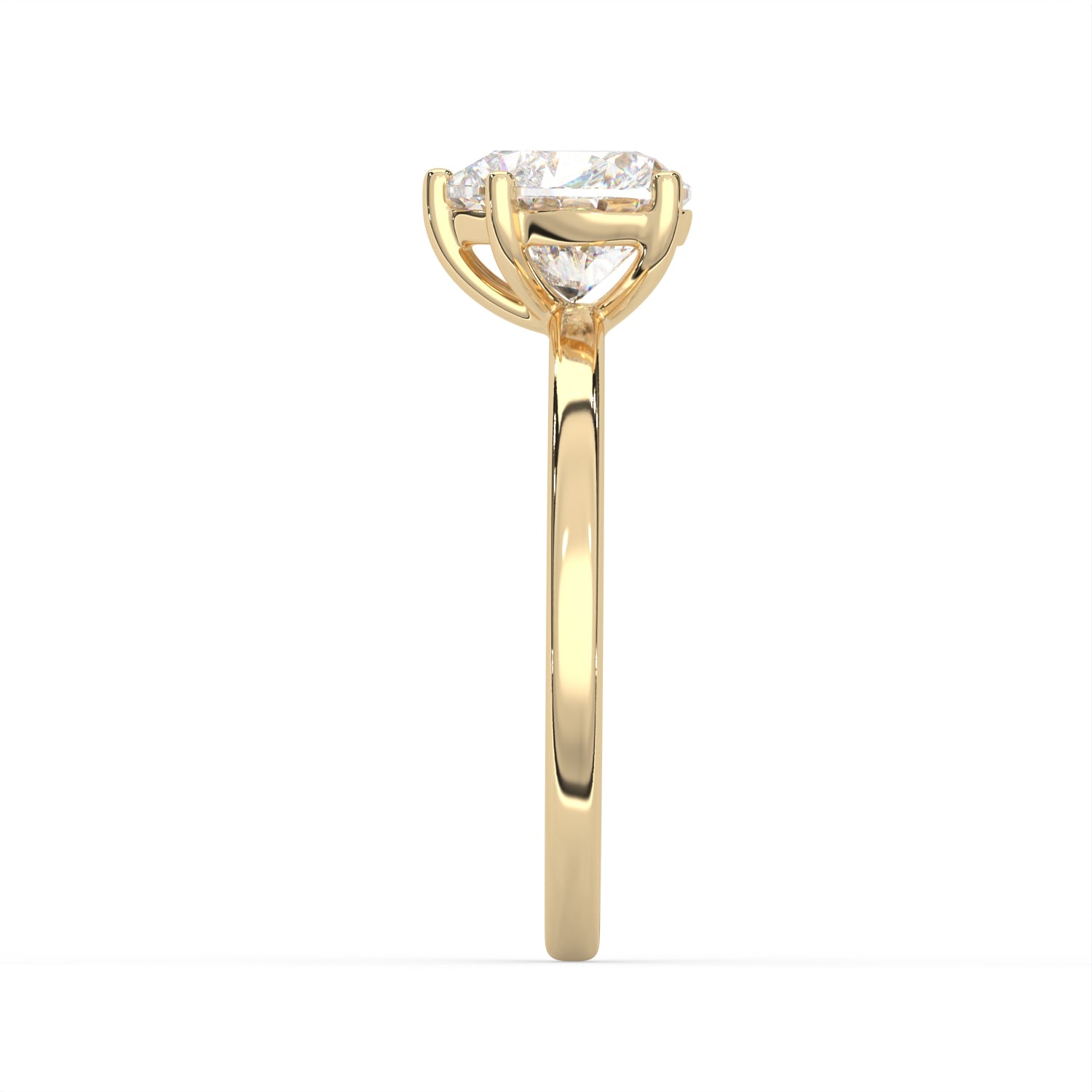 Heart Cut Solitaire Ring