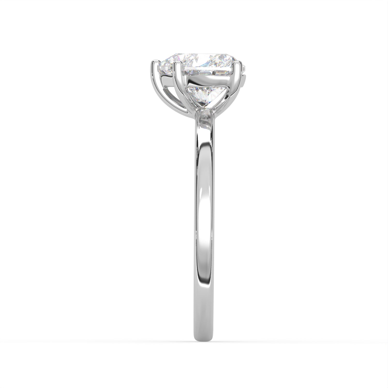 Heart Cut Solitaire Ring
