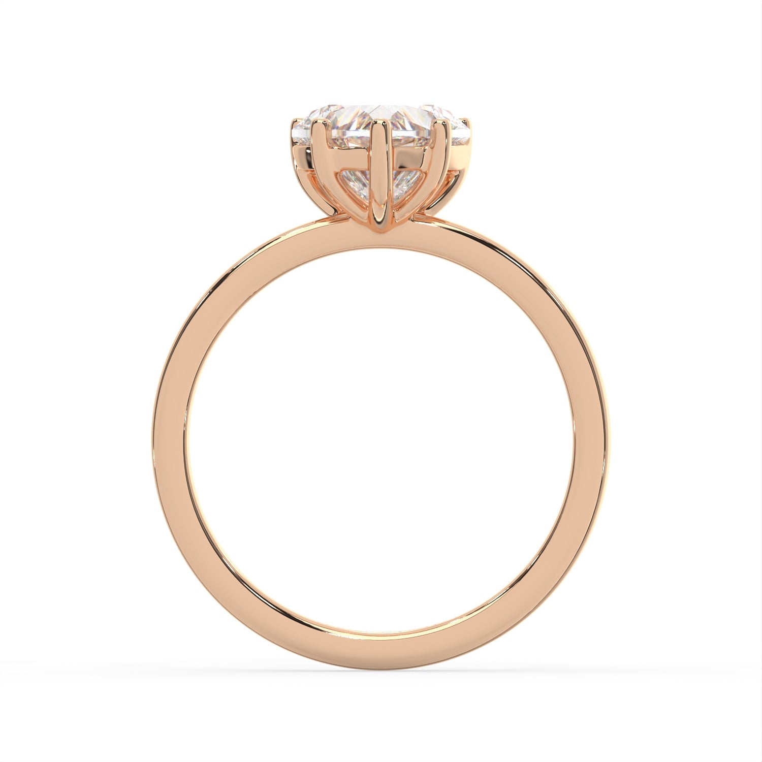 Heart Cut Solitaire Ring
