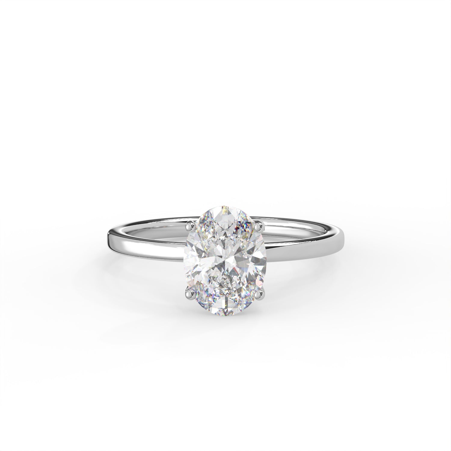 Oval Cut Solitaire Ring
