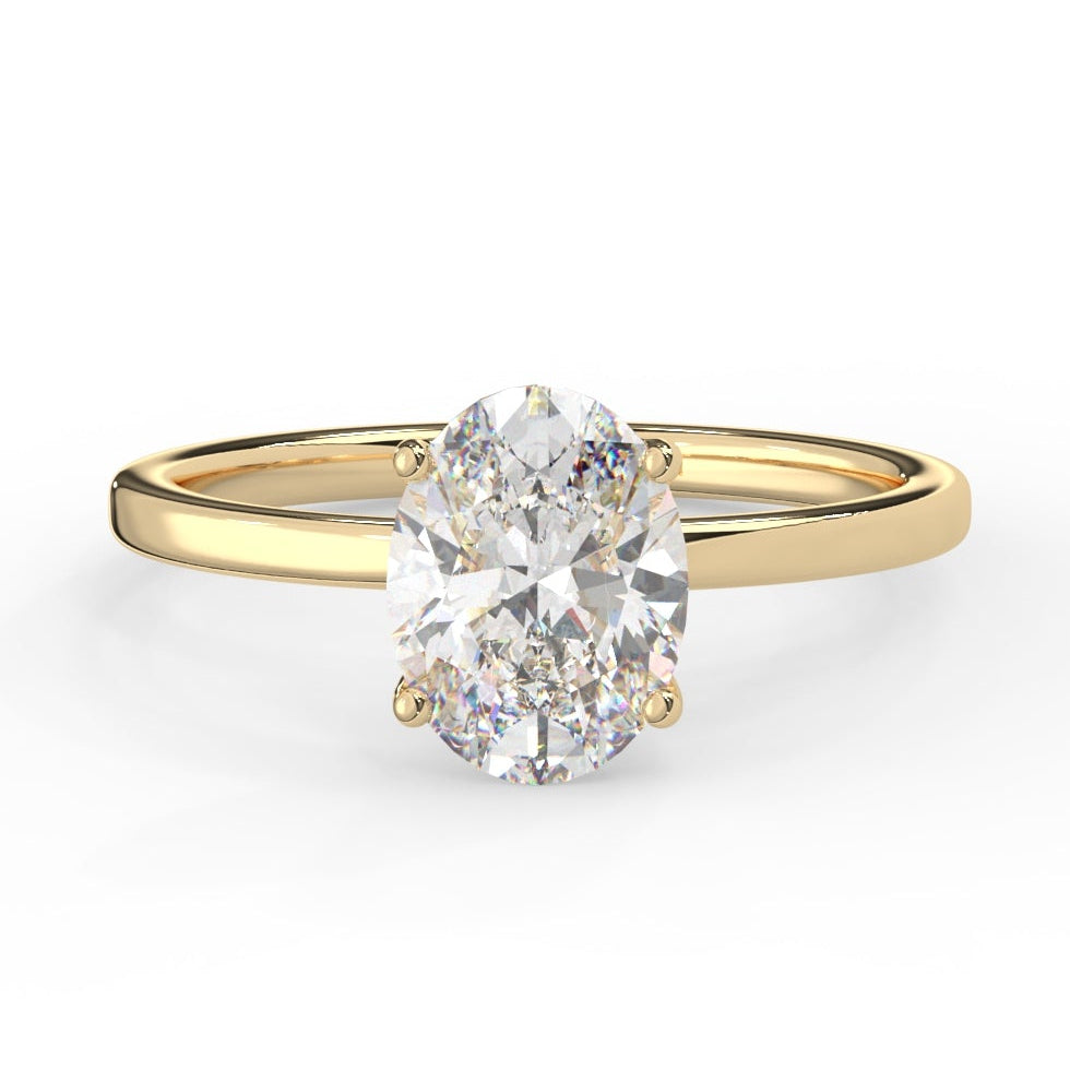 1.09 Carat Oval Cut Moissanite Solitaire Ring (Copy)
