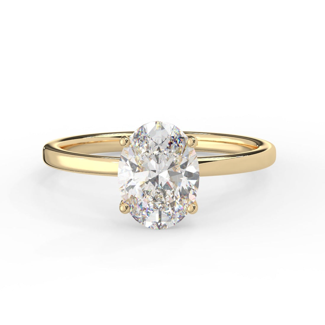 1.09 Carat Oval Cut Moissanite Solitaire Ring (Copy)
